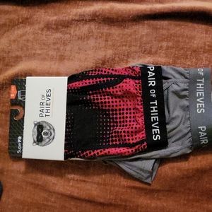 Pair of thieves men's long boxer briefs 2 set size small